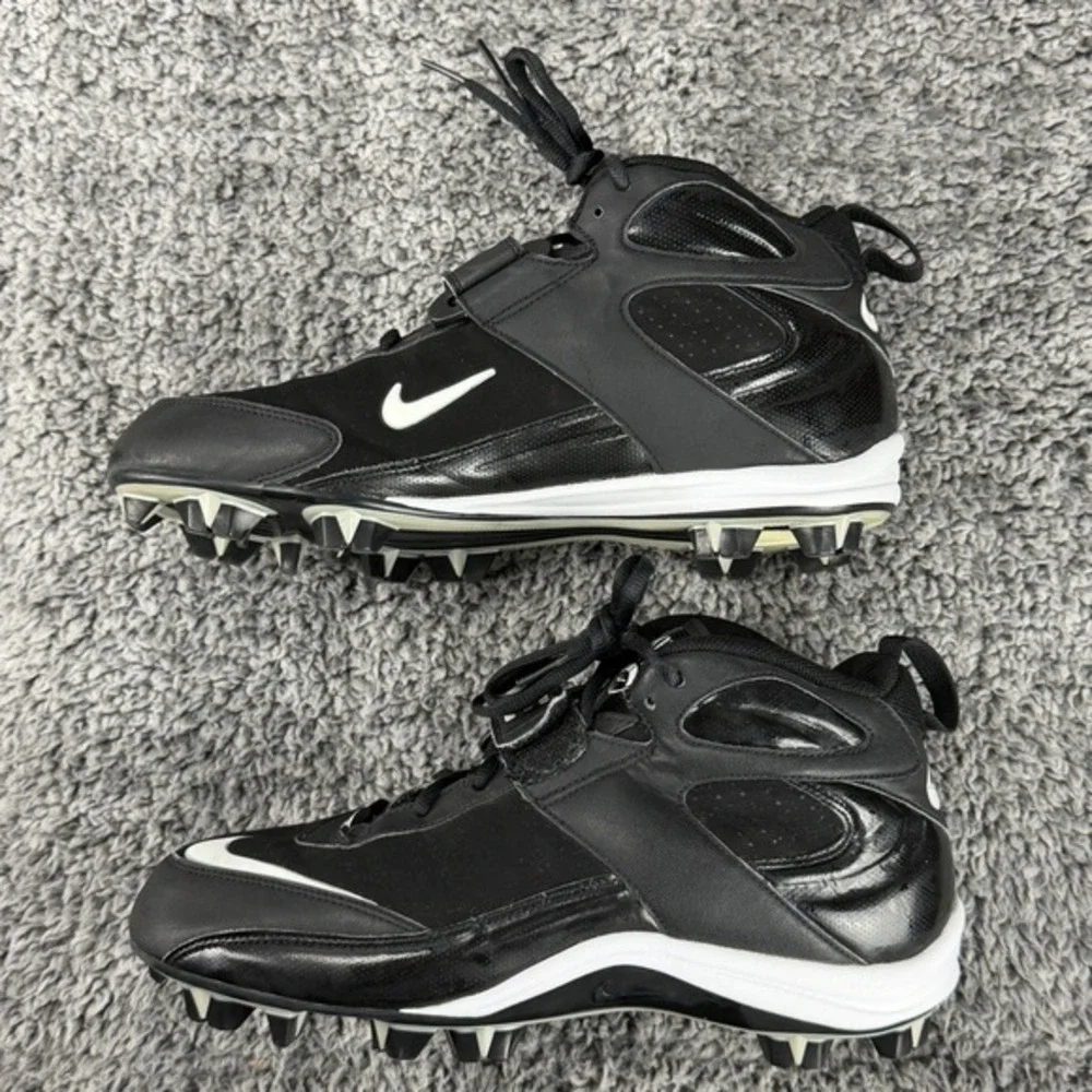 Nike Men's 9.5 Blade Shark Football Cleats Black High Top 315789-011 Athletic